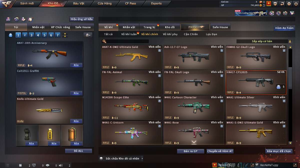 shop acc cf uy tin gia re